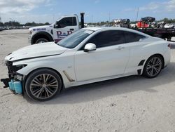 Salvage cars for sale at West Palm Beach, FL auction: 2017 Infiniti Q60 Base