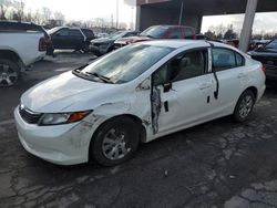 Salvage cars for sale at Fort Wayne, IN auction: 2012 Honda Civic LX