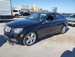 Salvage cars for sale at New Orleans, LA auction: 2011 Mercedes-Benz C300