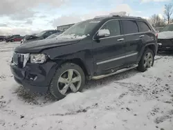 Salvage cars for sale at Wayland, MI auction: 2012 Jeep Grand Cherokee Overland