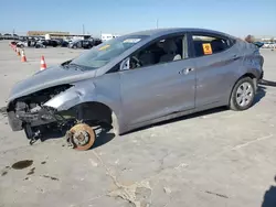 Salvage cars for sale at Grand Prairie, TX auction: 2016 Hyundai Elantra SE