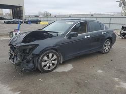 Salvage cars for sale at Kansas City, KS auction: 2008 Honda Accord EXL