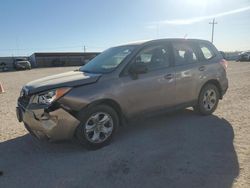 Salvage cars for sale at Andrews, TX auction: 2015 Subaru Forester 2.5I