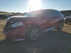 Salvage cars for sale at Colorado Springs, CO auction: 2017 Nissan Murano S