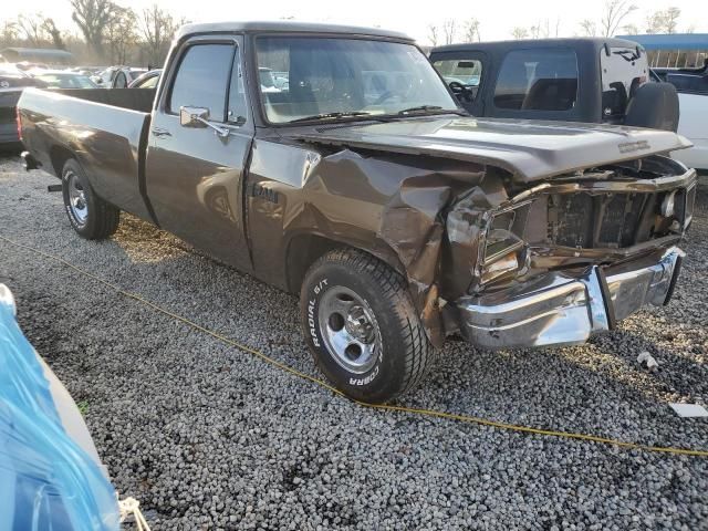 1988 Dodge D-SERIES D100