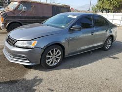 Salvage cars for sale from Copart Rancho Cucamonga, CA: 2015 Volkswagen Jetta Base