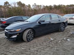 Salvage cars for sale at Seaford, DE auction: 2021 Chevrolet Malibu RS