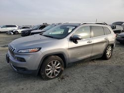 Salvage cars for sale at Antelope, CA auction: 2016 Jeep Cherokee Limited