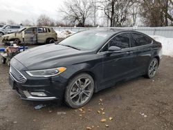 Ford salvage cars for sale: 2017 Ford Fusion Titanium