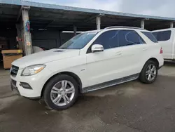 Salvage cars for sale at Fresno, CA auction: 2012 Mercedes-Benz ML 350 4matic