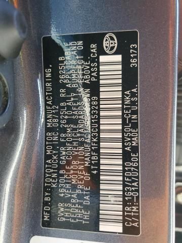 2012 Toyota Camry Base