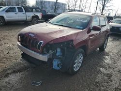 Salvage cars for sale from Copart Central Square, NY: 2017 Jeep Cherokee Latitude