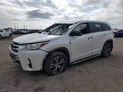 Salvage cars for sale at Houston, TX auction: 2018 Toyota Highlander LE