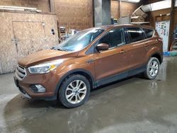 Salvage cars for sale from Copart Ebensburg, PA: 2017 Ford Escape SE