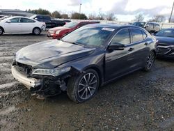 Salvage cars for sale at Sacramento, CA auction: 2015 Acura TLX Advance