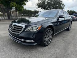 Mercedes-Benz s-Class salvage cars for sale: 2020 Mercedes-Benz S 560