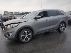 Salvage cars for sale at Dunn, NC auction: 2018 KIA Sorento EX