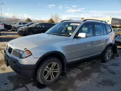 Salvage cars for sale at Littleton, CO auction: 2005 BMW X3 3.0I