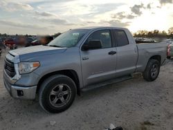 Salvage cars for sale at auction: 2015 Toyota Tundra Double Cab SR