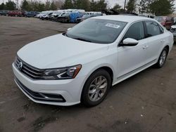 Salvage cars for sale at Denver, CO auction: 2016 Volkswagen Passat S