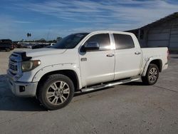 Toyota salvage cars for sale: 2014 Toyota Tundra Crewmax Platinum