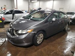 Salvage cars for sale at New Britain, CT auction: 2012 Honda Civic LX