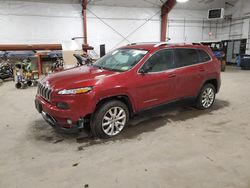 Jeep salvage cars for sale: 2016 Jeep Cherokee Limited