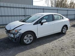 Honda salvage cars for sale: 2013 Honda Civic LX