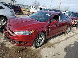 Salvage cars for sale at Dyer, IN auction: 2017 Ford Fusion SE