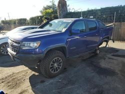 Chevrolet salvage cars for sale: 2017 Chevrolet Colorado ZR2