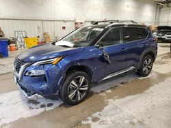 Salvage cars for sale at Milwaukee, WI auction: 2021 Nissan Rogue Platinum