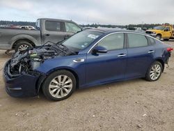 Salvage cars for sale at Houston, TX auction: 2016 KIA Optima EX