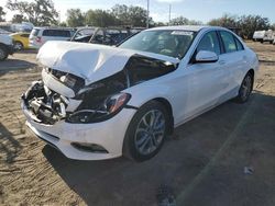 Salvage cars for sale at Riverview, FL auction: 2015 Mercedes-Benz C300