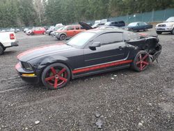 Salvage cars for sale from Copart Graham, WA: 2007 Ford Mustang