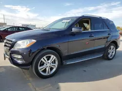 2013 Mercedes-Benz ML 350 en venta en Grand Prairie, TX