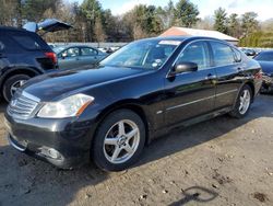 Salvage cars for sale at Mendon, MA auction: 2010 Infiniti M35 Base