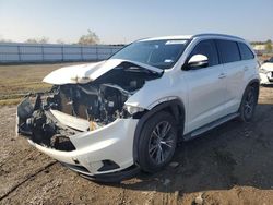 Toyota Highlander salvage cars for sale: 2016 Toyota Highlander XLE