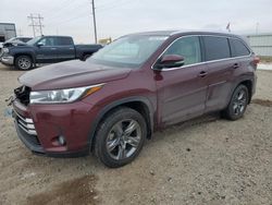 Toyota Highlander Limited salvage cars for sale: 2017 Toyota Highlander Limited