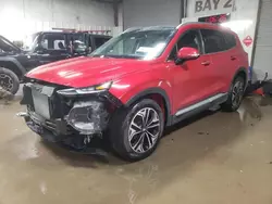 Salvage cars for sale at Elgin, IL auction: 2020 Hyundai Santa FE SEL