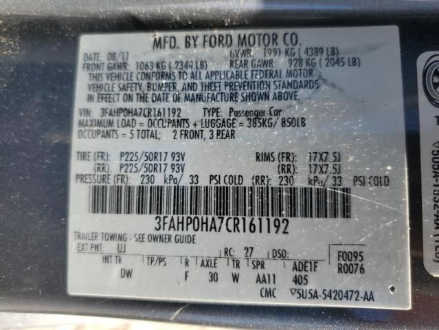 2012 Ford Fusion SE