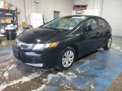 Vehiculos salvage en venta de Copart New Orleans, LA: 2012 Honda Civic LX