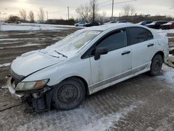 Salvage cars for sale at Montreal Est, QC auction: 2009 Honda Civic DX