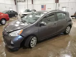 Salvage cars for sale at Franklin, WI auction: 2012 Toyota Prius C