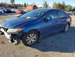 Salvage cars for sale from Copart Gaston, SC: 2012 Honda Civic LX