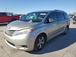 Salvage cars for sale from Copart Grand Prairie, TX: 2015 Toyota Sienna LE