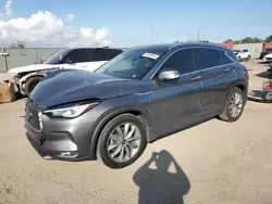 Salvage cars for sale at Homestead, FL auction: 2021 Infiniti QX50 Luxe