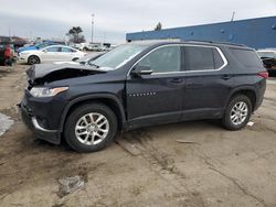 Salvage cars for sale at Woodhaven, MI auction: 2020 Chevrolet Traverse LT