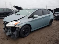 Salvage cars for sale at Elgin, IL auction: 2015 Toyota Prius