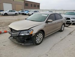 Salvage cars for sale from Copart Cleveland: 2015 Volkswagen Passat S