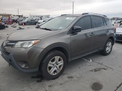 Salvage cars for sale from Copart Grand Prairie, TX: 2015 Toyota Rav4 LE